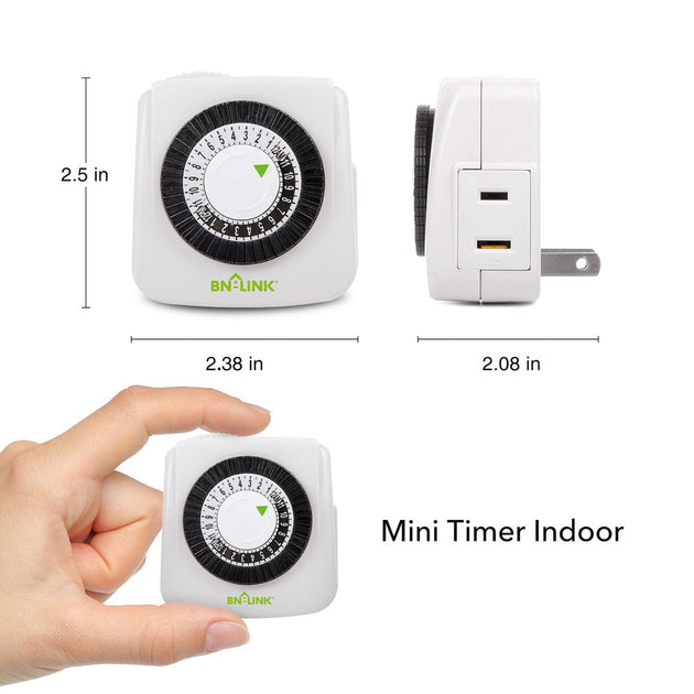 24-Hour Mechanical Outlet Timer - Indoor – CleanAirKits