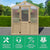 6.7' x 6.0' Meridian Premium Cedar Greenhouse